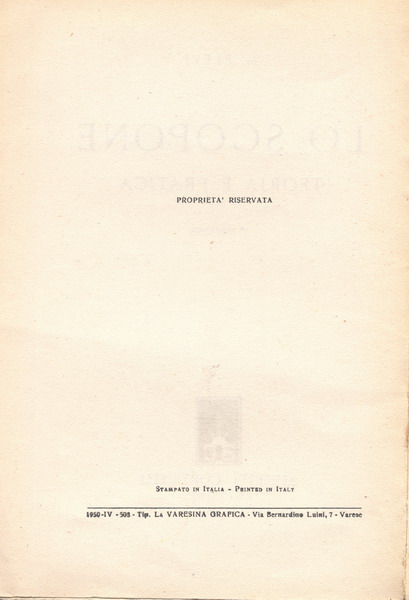 1950 M.Elevi Lo Scopone Infostampa